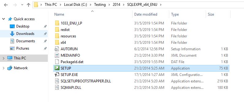 Install Microsoft SQL Server Express 2014 - Bright DBA
